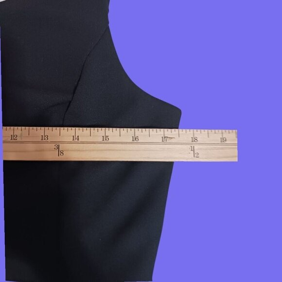 Tommy Hilfiger Scuba Crepe Bow Tie Fit & Flare Dress Blk & wht Size 10 - Picture 10 of 11